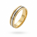 Argollas de Matrimonio Bicolor en Oro 18k – 12 Gramos de Distinción