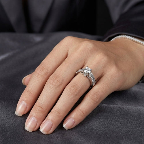 Anillo de Compromiso "Splendor" en Plata .925