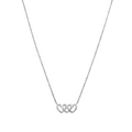 Collar "Vínculo Eterno" – Corazones Entrelazados en Plata 925