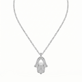 Collar Hamsa "Protección Radiante" – Plata 925 y Circones Premium