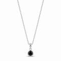 Collar "Punto de Luz Negro" – Plata 925 y Circón Onix Black