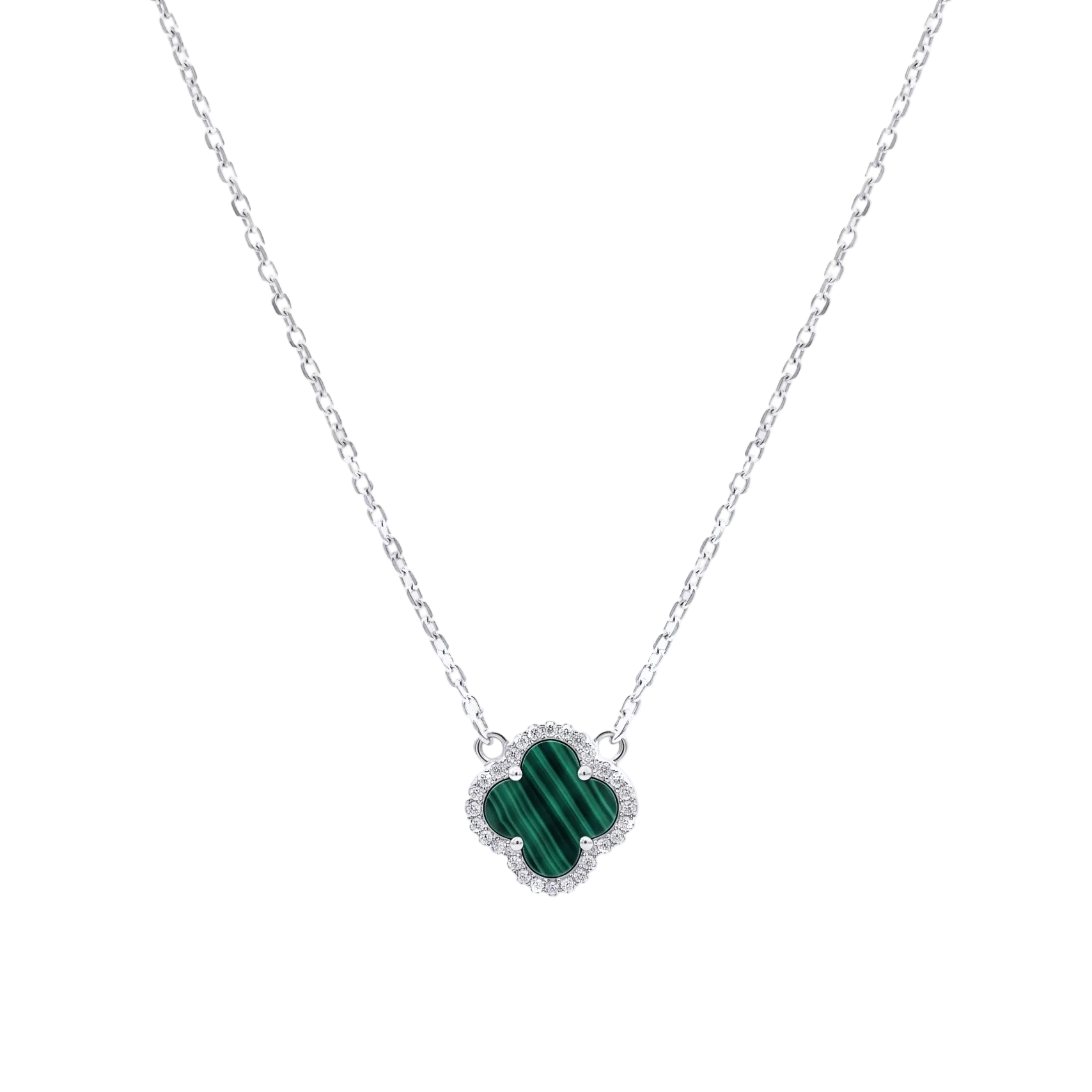 Collar "Alhambra" Trébol de Malaquita